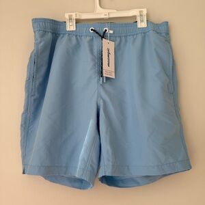 Men's Blue Swim Shorts Sz L‎ NWT